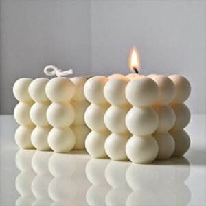 Home bubble cube candle
